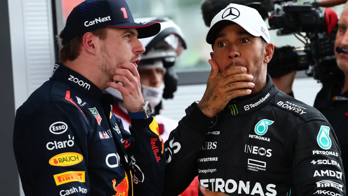 Hamilton vê aposta de Verstappen após recorde de vitórias: ‘Eu apostaria dinheiro nisso!’
