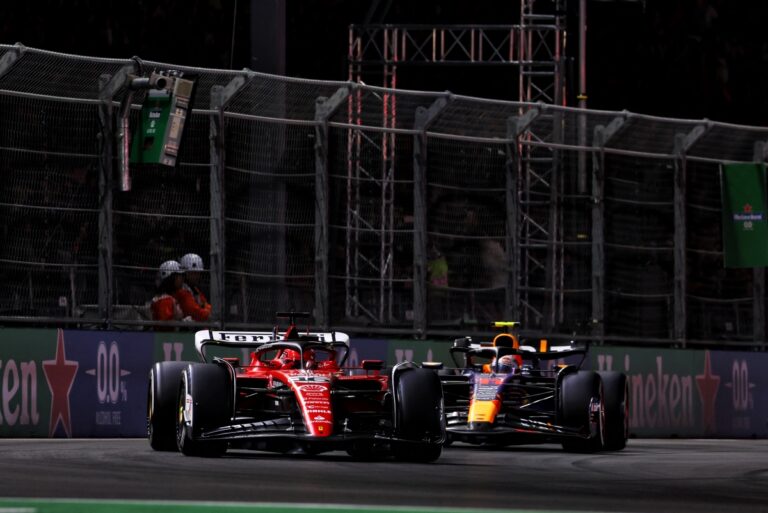 Leclerc: O erro anterior de Perez na curva 14 inspirou a ultrapassagem na última volta em Vegas