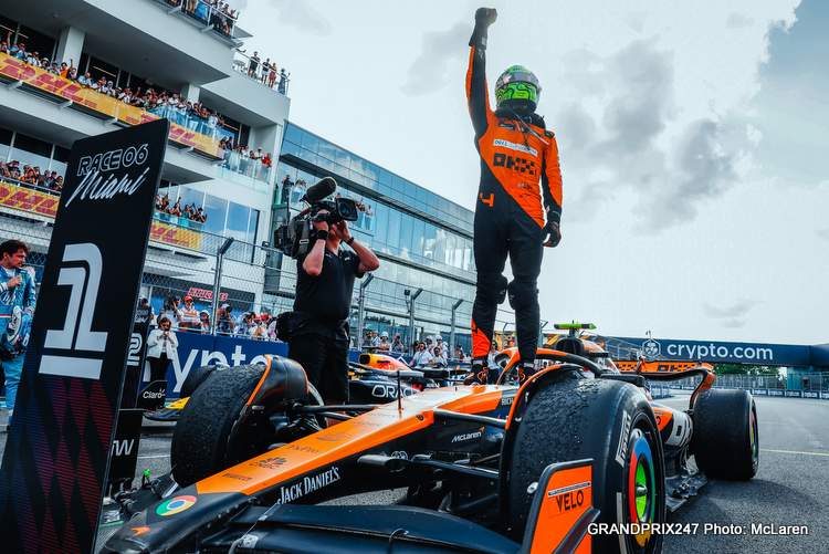Norris vence em Miami: ‘Demorou, mas chegou.’