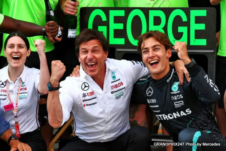 George Russell quase colide após gritos de Toto Wolff durante o Grande Prêmio da Áustria