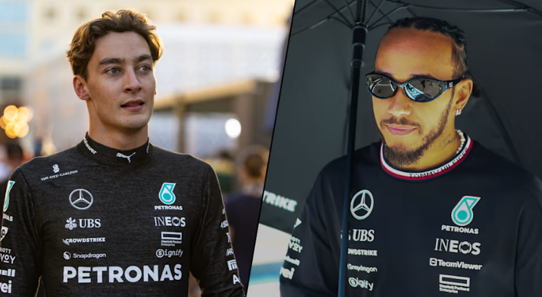 Russell surpreendido com pódio em Baku, Hamilton enfrenta dificuldades Russell surpreendido com pódio em Baku, Hamilton enfrenta dificuldades