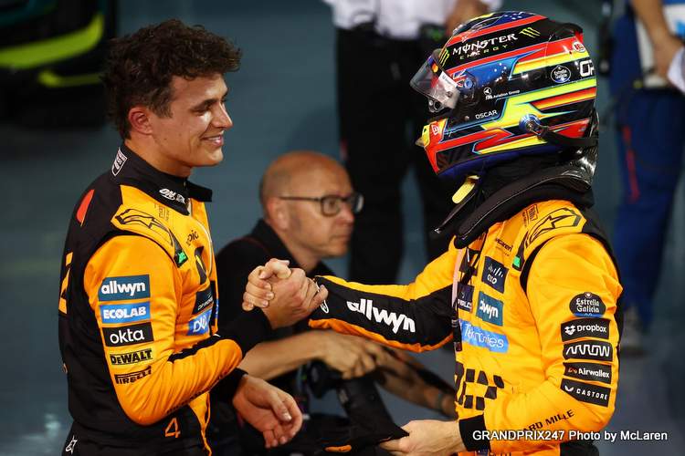 Riccardo Patrese defende disputas livres entre Norris e Piastri na McLaren