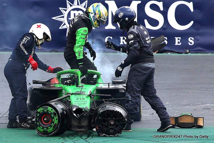 Bortoleto sofre um fim de semana infernal no Grande Prêmio de casa.