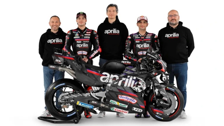 Aprilia Racing revela pintura oficial para a temporada 2026 da MotoGP
