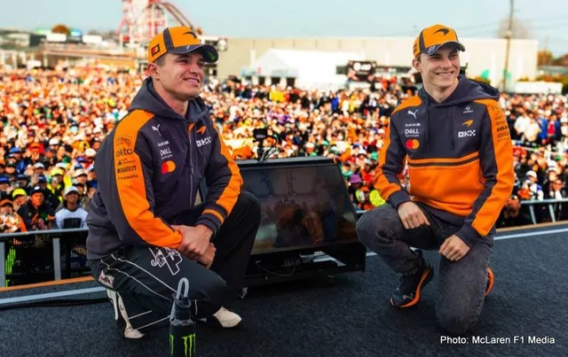 “Oscar Piastri manda um ‘alerta’ para Lando Norris após forte recuperação em Suzuka”