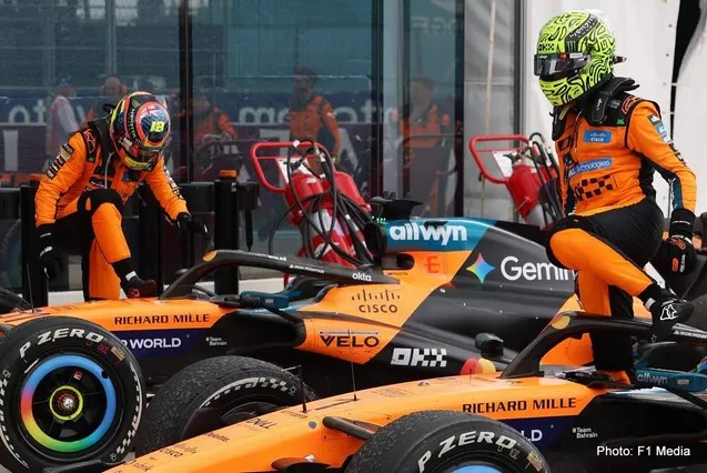 “Lando Norris diz que o regulamento de 2026 da Fórmula 1 é irreparável; Oscar Piastri diz que as corridas estão uma loucura.”