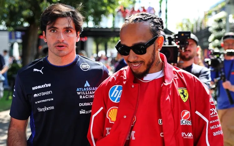 Carlos Sainz diz que Lewis Hamilton merece crédito por dar a volta por cima, mas que novas regras da Fórmula 1 o ajudaram Carlos Sainz diz que Lewis Hamilton merece crédito por dar a volta por cima, mas que novas regras da Fórmula 1 o ajudaram