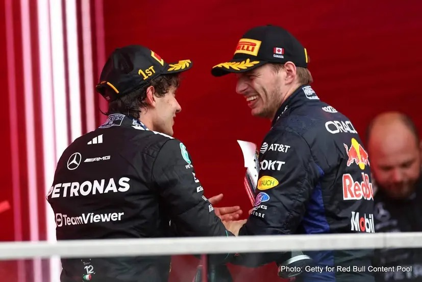 “Max Verstappen elogia Kimi Antonelli, de 19 anos, dizendo que ele é ‘firme como uma rocha'” “Max Verstappen elogia Kimi Antonelli, de 19 anos, dizendo que ele é ‘firme como uma rocha'”