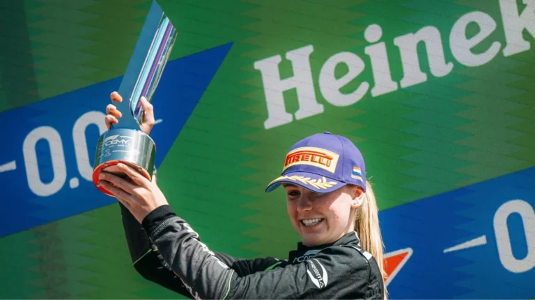 Payton Westcott sentiu-se ‘aliviado’ após conquistar sua primeira vitória na F1 Academy.