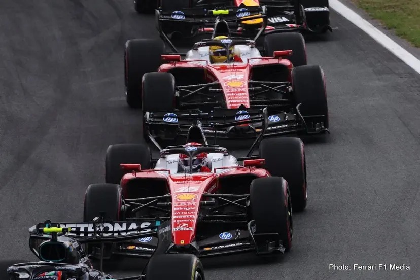 Sim, a estratégia da Ferrari teve um papel decisivo ao impedir que Lewis Hamilton ou Charles Leclerc conquistassem um lugar no pódio no Grande Prêmio da Holanda Sim, a estratégia da Ferrari teve um papel decisivo ao impedir que Lewis Hamilton ou Charles Leclerc conquistassem um lugar no pódio no Grande Prêmio da Holanda