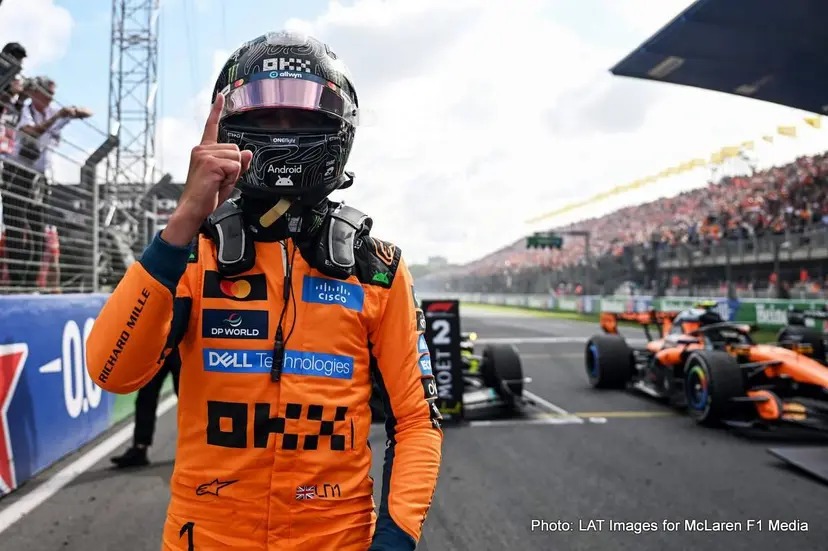 “Andrea Stella diz que Lando Norris está expressando um nível mais elevado de assertividade em 2026.” “Andrea Stella diz que Lando Norris está expressando um nível mais elevado de assertividade em 2026.”