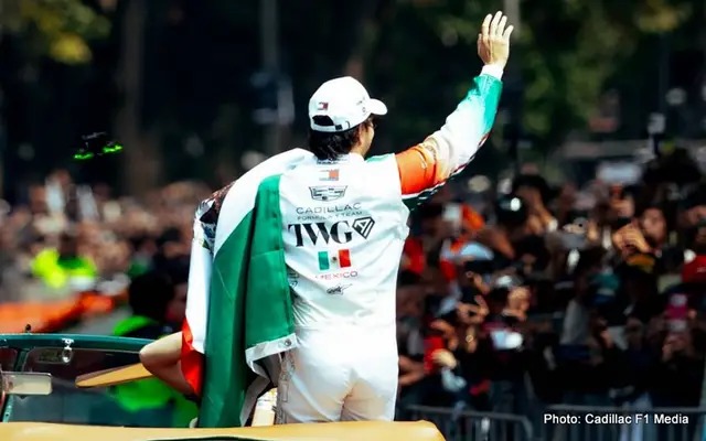 Sergio Pérez comemora novo acordo com a Cadillac e sua 300ª corrida na Fórmula 1 com 100.000 fãs na Cidade do México